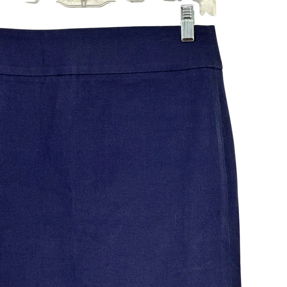 Banana Republic Size 2 Blue Cotton/Viscose/Spandex Sloan Stretch Pencil Skirt